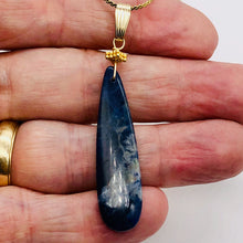 Load image into Gallery viewer, Sodalite 14K Gold Filled Teardrop | 3" Long | Blue/White | 1 Pendant |