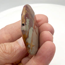 Load image into Gallery viewer, Picture Jasper Round Coin Stone | 50x10mm | Red Gray | 1 Pendant Bead |