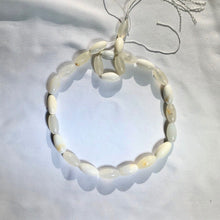 Load image into Gallery viewer, White African Dendritic Opal 16x8mm Rice Bead Strand 104937 - PremiumBead Alternate Image 4