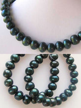 Load image into Gallery viewer, 7 Deep Emerald Green 10mm Green Freshwater Pearls Beads 9603 - PremiumBead Primary Image 1