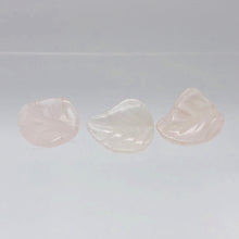 Load image into Gallery viewer, Gentle 3 Hand Carved Pale Rose Quartz 19x17x6mm Leaf Beads 9319RQ - PremiumBead Primary Image 1