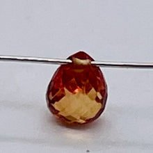 Load image into Gallery viewer, Sapphire, Faceted Padparadscha .47ct Briolette | 5x3.5mm | Orange | 1 Bead |