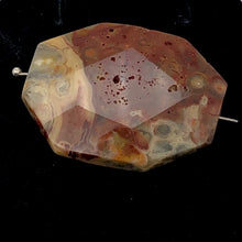 Load image into Gallery viewer, Crazy Lace Agate Carved Pendant Bead | 39x29x9mm | Red White |