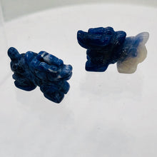 Load image into Gallery viewer, Wild Sodalite Hand Carved Winged Dragon Figurine | 21x14x9mm | Blue white