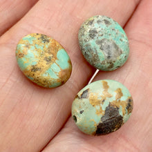 Load image into Gallery viewer, Natural Turquoise 12x10mm Oval Bead Strand 102175