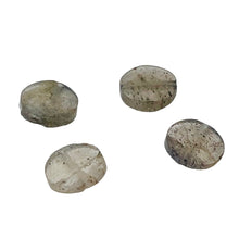 Load image into Gallery viewer, Labradorite Flash Faceted Coin Beads | 7x2-5x1.5mm | 15 Beads |