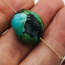 Load image into Gallery viewer, Genuine Natural Turquoise Nugget Focus Master 31cts| 21x18x10mm | Blue Black|1|