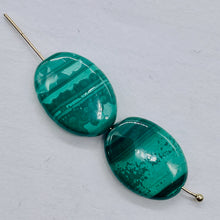 Load image into Gallery viewer, Exquisite Patterned Natural Malachite Oval Coin Bead 7.75 inch Strand 10249HS