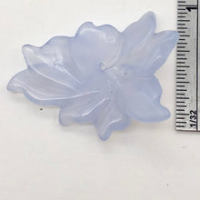 Load image into Gallery viewer, 19cts Exquisitely Hand Carved Blue Chalcedony Flower Pendant Bead - PremiumBead Primary Image 1