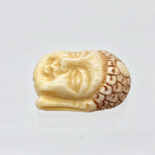 Load image into Gallery viewer, Carved Buddha Centerpiece Waterbuffalo Bone Bead | 23.5x19x9mm | 10842 - PremiumBead Alternate Image 3