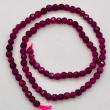 Load image into Gallery viewer, Ruby Faceted 15.5" Bead Strand Round | 3 mm | Pink | 190 Beads |