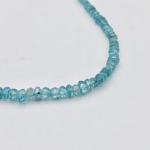 Load image into Gallery viewer, 1 inch of Blue Zircon Faceted 4x3-1.5mm Roundel (11-13) Beads 10847 - PremiumBead Alternate Image 3