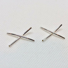 Load image into Gallery viewer, Designer 2 Sterling Silver 20mm Dual Tube Beads 007821 - PremiumBead Alternate Image 2