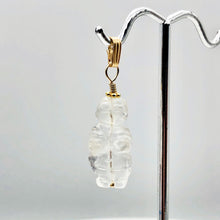 Load image into Gallery viewer, Quartz Goddess of Willendorf 14Kgf Pendant |1.38" Long | Green | - PremiumBead Alternate Image 7
