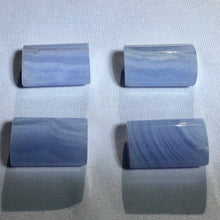 Load image into Gallery viewer, 4 Heavenly Blue Lace Agate 12x18x7 Faceted Pillow Beads 9380 - PremiumBead Alternate Image 3