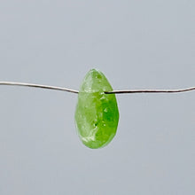 Load image into Gallery viewer, Garnet Grossular Flat Faceted Briolette Pendant Bead| 9x6x3mm (1.3ct) |Green | 1