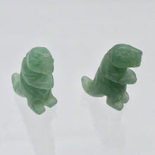 Load image into Gallery viewer, Hand Carved Aventurine Tyrannosaurus Rex Figurine | 20x15x7mm | Green - PremiumBead Alternate Image 8
