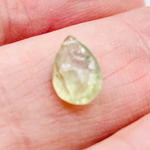 Load image into Gallery viewer, Sapphire1.9ct Flat Faceted Briolette Pendant Bead | 9x6x4mm | Pale Green | 1 |