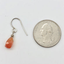 Load image into Gallery viewer, Twist Drop Faceted Carnelian Agate and Sterling Silver Earrings | 1 1/16&quot; (Long) - PremiumBead Alternate Image 4
