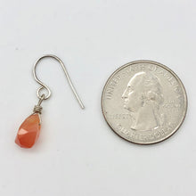 Load image into Gallery viewer, Twist Drop Faceted Carnelian Agate and Sterling Silver Earrings | 1 1/16" (Long) - PremiumBead Alternate Image 4