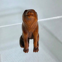 Load image into Gallery viewer, New Moon Carved/Signed Wolf Boxwood Ojime/Netsuke Bead - PremiumBead Alternate Image 3