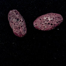 Load image into Gallery viewer, Purple Spine Oyster Shell Oval | 16x10x5 | Purple Orange | 2 Bead(s)