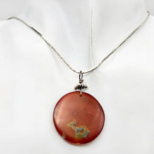 Load image into Gallery viewer, Limbcast Moss Agate Sterling Silver Pendant | 28x2mm| Orange/Green | 1 5/8" Long