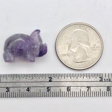 Load image into Gallery viewer, Purple Piggies 2 Hand Carved Amethyst Pig Beads 009274Aml | 22x13x11mm | Purple - PremiumBead Alternate Image 6