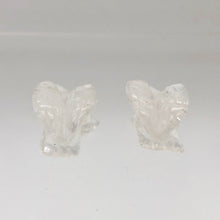 Load image into Gallery viewer, 2 Soaring Carved Clear Quartz Eagle Beads | 22x16x13mm | Clear - PremiumBead Alternate Image 7