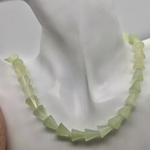 Load image into Gallery viewer, Delicate Carved New Jade Cone Shaped Beads | 12x10mm | 7 Beads |
