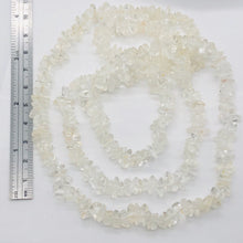 Load image into Gallery viewer, Clear Quartz Nugget Bead 34 inch Necklace | 7x5x2mm to 4x4x3mm |