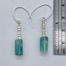 Load image into Gallery viewer, Fluorite Sterling Silver Drop/Dangle Earrings | 1 1/2" Long | Blue | 1 Pair |