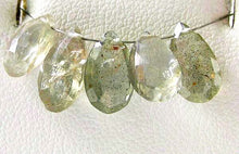 Load image into Gallery viewer, 1 Bead of Natural Pale Sagey Mossy Sapphire Briolette Bead 6783 - PremiumBead Alternate Image 3