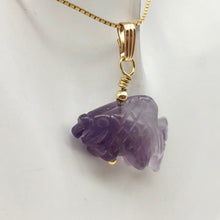 Load image into Gallery viewer, Swimmin'! Amethyst Koi Fish with 14k Gold Filled Findings Pendant 509265AMG - PremiumBead Alternate Image 4