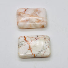 Load image into Gallery viewer, 2 Fire Jasper Rectangle Pendant Beads 008946