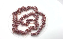 Load and play video in Gallery viewer, Ballerina Pink Keishi FW Pearl Strand | 9x5x2mm | Rose | Keishi | 80+ pearls |