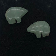 Load image into Gallery viewer, Aventurine Zuni Bear Talisman Fetish | 18x13x6mm | 2 Beads | Green |