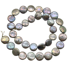 Load image into Gallery viewer, 9 Shimmer Silvery Platinum FW Coin Pearls 9447