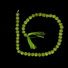 Load image into Gallery viewer, Peridot Faceted 15" Round Bead Strand | 7x4mm | Green | 93 Beads |