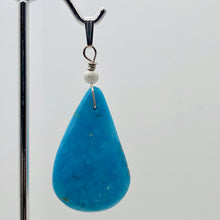 Load image into Gallery viewer, Designer! Turquoise Sterling Silver Pendant | 2 inches long |