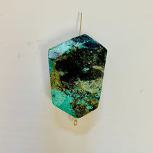 Load image into Gallery viewer, 79cts Beautiful Natural Chrysocolla Pendant 39x27x11mm Bead 10136E11