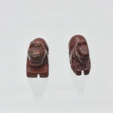 Load image into Gallery viewer, 2 Carved Brecciated Jasper Horse Pony Beads - PremiumBead Alternate Image 7