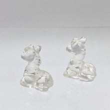 Load image into Gallery viewer, Graceful 2 Carved Quartz Giraffe Beads | 20x15x8mm | Clear - PremiumBead Alternate Image 6