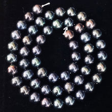 Load image into Gallery viewer, Fresh Water Pearl Strand Round | 8 mm | Blue/Purple | 54 Beads |