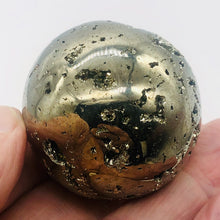 Load image into Gallery viewer, Pyrite Scry Crystal Round | Golden | 1 Sphere | | 45mm | 219g |