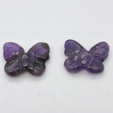 Load image into Gallery viewer, Fluttering 2 Deep Amethyst Butterfly Beads | 21x17x5mm | Purple - PremiumBead Primary Image 1
