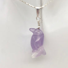 Load image into Gallery viewer, Darling! Amethyst Penguin Silver Silver Pendant 509273AMS - PremiumBead Alternate Image 3