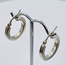 Load image into Gallery viewer, Sterling Silver Hoop Earrings | 1" Long | Silver | 1 Pair |