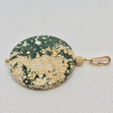 Load image into Gallery viewer, Jelly Fish! Ocean Jasper Druzy & 14Kgf Pendant 510561CG - PremiumBead Alternate Image 5