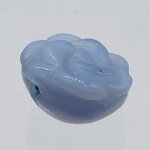 Load image into Gallery viewer, Hand Carved 1 Blue Lace Agate Rose Flower Bead 10213